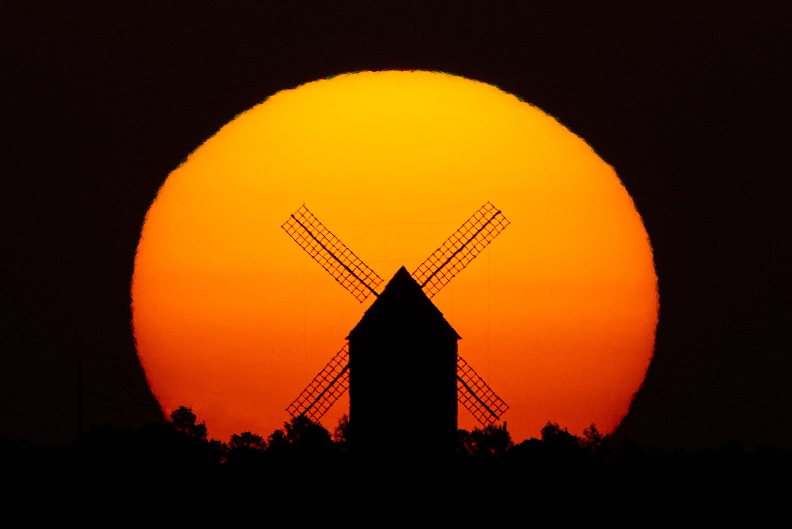 fotografía silueta sol