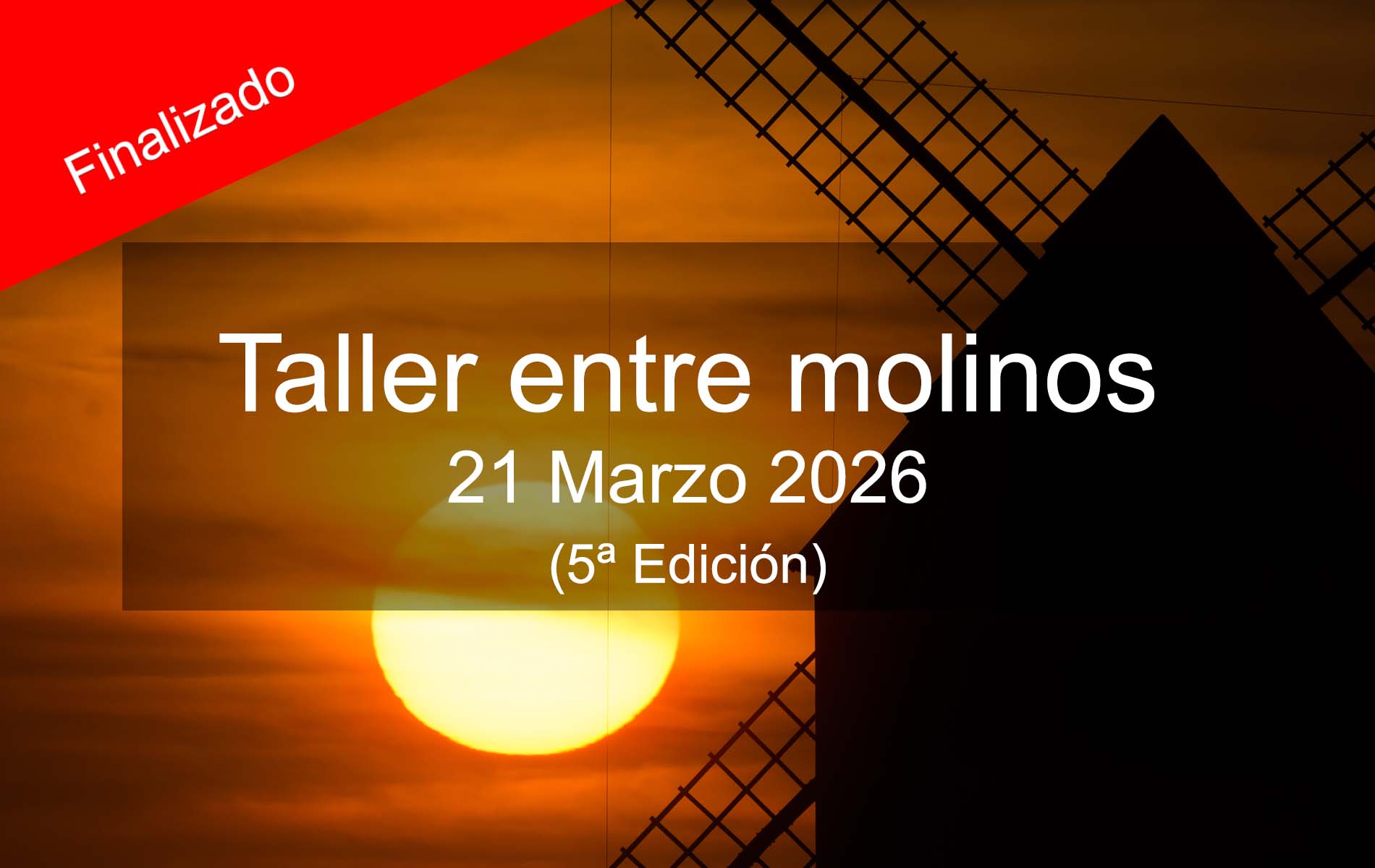 Taller fotográfico entre molinos
