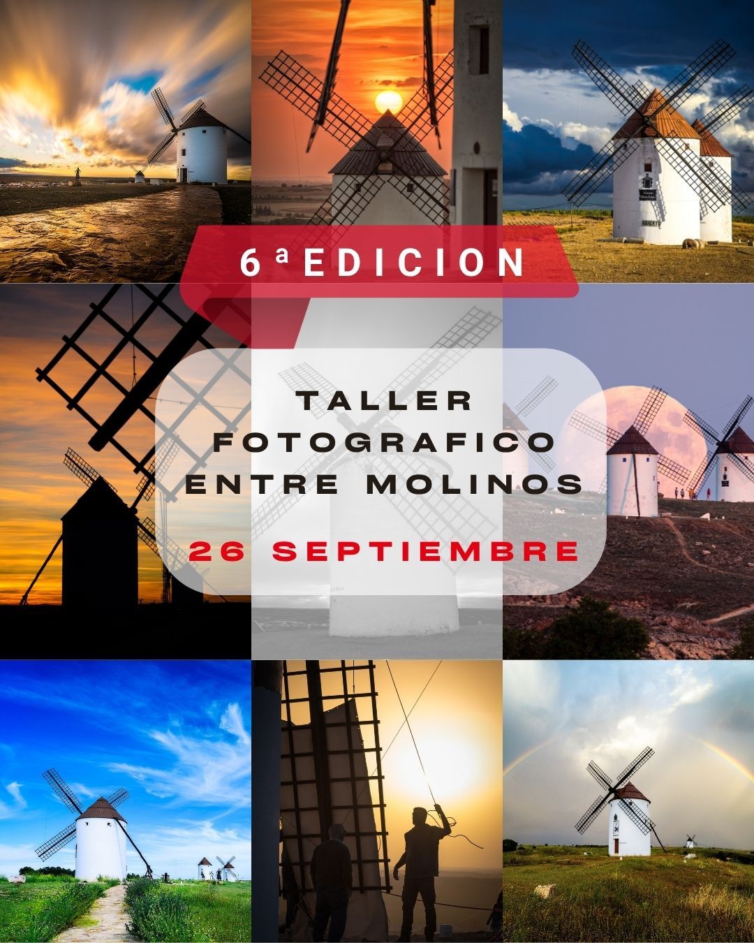 Taller fotográfico entre molinos - 26 Septiembre 2026
